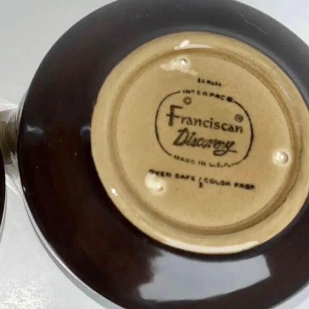 Sugar Bowl With Lid And Creamer Franciscan Discovery Tahiti Mid Century Made USA